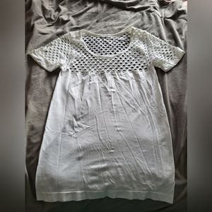 White mesh top